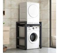 Set di mobili da bagno impilabili, perfetto per lavatrice/asciugatrice, elegante design a carico frontale, salvaspazio, elementi essenziali per la casa moderni, abbelliscono la tua lavanderia.