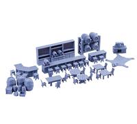Set di mobili da bar DND Terrain 28 mm per Dungeons and Dragons, Pathfinder, Warhammer 40k, RPG, miniature, Age of Sigmar, tavolo, D e D Gifts