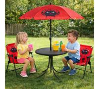 Set di mobili da campeggio per bambini 4 pezzi da esterno 2 x sedia da campeg...