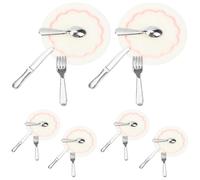 Set di mobili da cucina per casa delle bambole, accessori in miniatura, forme realistiche per scene