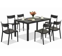 Set di mobili da giardino King/Provence antracite per 6 persone Bica