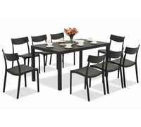 Set di mobili da giardino King/Provence antracite per 8 persone Bica