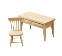 Set di mobili in miniatura, sedia da tavolo minuscola, accessorio per modello in per esposizione architettonica Giardino delle fate Misurazione in 1/12 Finitura dettagliata artigianale Dis