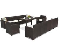 Set di mobili in technorattan Nebraska Apetito Max 12 marrone Bica