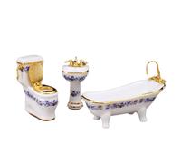 Set Di Mobili Per Bagno In Porcellana Reutter Da Mezza Pollice 1:24