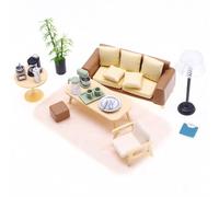 Set di mobili per cuccioli - per la casa del sondaggio, giocattoli, arredamento per la stanza delle bambole e decorazione della stanza | Modello di decorazione da tavolo per bambini e