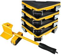 Set di mobili per trasloco, 5 pezzi, kit resistente con carrelli, barre di leva e cuscinetti protettivi per un facile spostamento e spostamento di oggetti pesanti