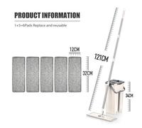 Set Di Mocio E Secchi per Pavimenti Piatti a Mano Libera per Il Sistema Professi