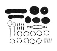 Set di modellatori per chignon, perni, fasce elastiche, ciambelle per capelli, set di strumenti per parrucchieri per adulti e bambini