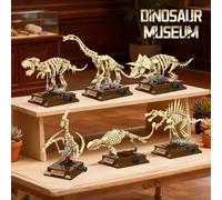 Set di modelli di dinosauri 3D da assemblare, inclusi T-Rex, Triceratopo, Brachiosaurus e altre sculture di dinosauri, adatto per la casa e la scrivania dell'ufficio, ideale come souvenir di vacanza p