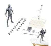 Set Di Modelli Di Figura D'azione - Figure Di Azione Del Corpo Kun | Sketting Drawing Doll Model Set, Artist Decoration Collection Con Supporto Di Base Per Accessori Fotografia, Decora