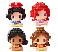 Set di modelli di giocattoli della serie principessa, con le principesse Aurora e Ariel, deluxe per bambini. Adatto per ragazzi e ragazze, per attività educative e scientifiche fai-da-te, cartoni anim