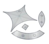 Set Di Modelli Di Trapunta - Anello Acrilico, Guida Al Modello | Stencil Per Trapunta Da Matrimonio Creativo Per Fabbricazione Di Tessuto, Strumento Modello Da 17,25 Pollici Per Il Taglio Di Archi, U