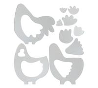 Set di modelli di trapuntatura, per pollo, per principianti, attività di famiglia, feste, feste