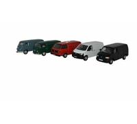 Set Di Modelli Die-cast VW Van 5 Pezzi T1 / T2 / T3 / T4 / T5