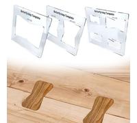 Set di modelli per intarsi per la lavorazione del legno con forme trasparenti a forma di farfalla e struttura in acrilico indurito per uso router nella creazione di intarsi decorativi in legno (ZBT-2)