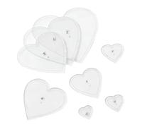 Set Di Modelli Per Quilting - Acrilico 8 Pezzi | Modelli Per Quilting Con Righello Da Taglio A Forma Di Cuore Righelli Artigianali Per Cucito Set Di Strumenti Per Per Marcatura Di |