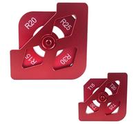 Set Di Modelli Per Router,Utensili Manuali Arrotondati Lega Alluminio - Modelli Guida per Binari del Router,Per Taglio Curve E Smussature Giunti Cerchi Scanalature Fresatura