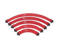 Set di modelli per trapano angolare R100-300, modelli di raggio per router in lega di alluminio per la lavorazione del legno, dime per taglio degli angoli arrotondati per i bordi