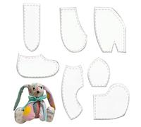 Set di modelli trapunte - Regole per trapunte di coniglio | Guide per telaio di 3 dimensioni, cornici in acrilico, guide per motivi di peluche pasquale, regalo per dilettanti