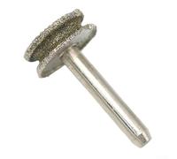 Set di mole rotanti per vetro, giada, pietra e piastrelle, testa abrasiva da 20 mm di diametro con gambo da 6 mm, perline smerigliatrici concave, per bordi arrotondati, curva (4 x 20 mm)