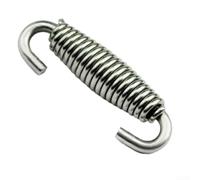 Set di molle di scarico, 64 mm, in acciaio inox TI E1, 2 pezzi durevoli | Facile installazione per molti modelli di scarico, compatibile con certificato TI E1. La confezione contiene 2 pezzi