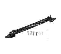 Set di molle per cancello a chiusura automatica, molla per porta regolabile in acciaio al carbonio per recinzione del giardino domestico, finitura nera Kit di molle per porta a