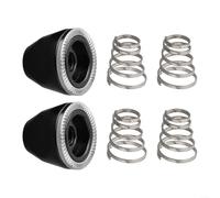 Set di molle per spiedo a sgancio rapido in acciaio inossidabile 304 con dado in alluminio M5 per mozzo della bicicletta Componente di ricambio Parti di ricambio Bullone asse ruota bici Kit di