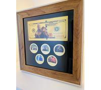 Set Di Monete Marvel Avengers In Cornice. HULK, THANOS, NEBULA, SCARLETT WITCH