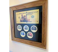 Set Di Monete Marvel Avengers In Cornice. HULK, THANOS, NEBULA, SCARLETT WITCH