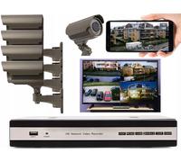 SET DI MONITORAGGIO CON REGISTRATORE E 4 TELECAMERE HD