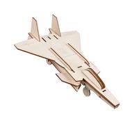 Set di montaggio in legno modello aereo da combattimento per aula | Edificio in legno per l'apprendimento in aula dei genitori, edificio guidato, attività, scrivania, pratica, principianti