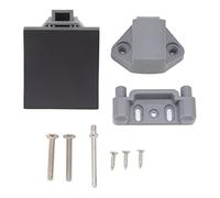 Set di montaggio per maniglia per serratura per cassetto in nylon con fibbia per porta dell'armadio per yacht con apertura da 7 mm (P07 BK (Nero opaco))