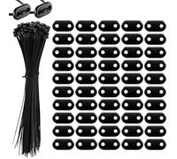 Set di montaggio per - supporti per teloni, morsetti per la privacy, pacchetto di connettori per paralume, piastre di fissaggio sicure per recinzioni da giardino, balconi, barriere per