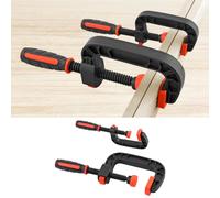 Set di Morsetti a C Da 2" E 3" con Impugnatura Ergonomica E Resistente