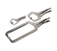 Sealey AK66 3pc Bloccaggio C Morsetti Grips Regolabile - Saldatura Lavorazione