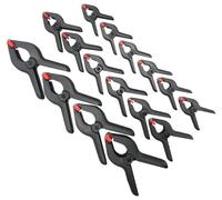 Set Di Morsetti A Molla In Nylon, 16 Pezzi - 60360