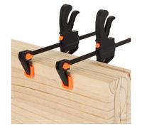 Set di morsetti a sgancio rapido da 5/2 pezzi, 4 pollici, per Woodworking, fai da te e carpentry | Fast Squeeze & Non-Marring(5 pezzi)