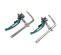 Makita Accessori 199826-6 Binario di guida Set di morsetti a sgancio rapido 2 pezzi