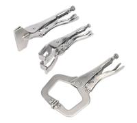 Set Di Morsetti 'C' Sealey E Morsetti Per Saldatura 3 Pezzi AK67