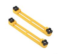 Set di morsetti di posizionamento per sega circolare regolabile per macchine da taglio da 4" a 6" - Base guida per la lavorazione del legno in plastica ABS con bidirecti (giallo)