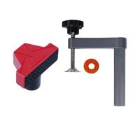 Set di morsetti per banco da lavoro in alluminio ad alta resistenza, con inserti in silicone antiscivolo per progetti di lavorazione del legno da 3/4 di pollice, elementi di fissaggio anti torsione