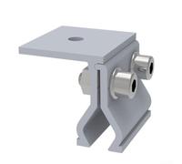 Set di morsetti per giunture del tetto, 14 pezzi, per montaggio su tetti in lamiera di alluminio, con viti e rondelle in acciaio inossidabile (1 pezzo)