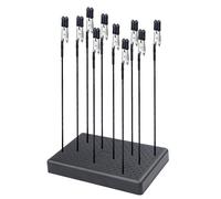 Set di morsetti per pittura a spruzzo, Alta qualità 10 pezzi Clip a coccodrillo con supporto di base per aerografo Hobby Model Parts Models Assemblare, Kit Colori Modellismo per Fai Da Foto, Memo
