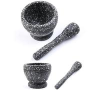 Set di mortaio e pestello in resina, aglio, erbe, spezie, macinazione, frantoio, ciotola, utensili da cucina for ristoranti Per Triturare Erbe e Spezie(Size3)