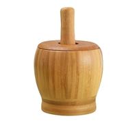 Set di mortaio e pestello | Smericio di aglio manuale - Crush di condimento in legno per frutti secchi secchi di aglio Sesame PILLE PILLE Ricetta degli sviluppatori di pasti Planner per cucinare gli a