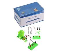 Set di Motori for generatori Fai da Te, Kit di 4 Mini Motori for generatori manuali con portalampada a bulbo, generatore di Corrente a manovella, Scienza for mulini a con Luce a LED