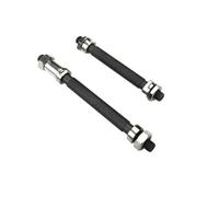 Set di mozzi for bicicletta in acciaio con assali anteriori e posteriori, assi cavi da 108 mm e 145 mm, kit di sgancio rapido diametro 10 mm for componenti mountain bike include tallone