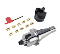Set di mulini per estremità facciale, estensione del supporto ad alta velocità NT40 FMB22 Fine del taglio del mulino per faccia 10pcs APMT1604 Inserti in carburo CNC di buon