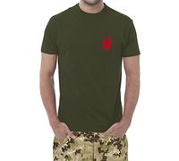 Set di n° 3 T-Shirts Verde Militare - Maglietta Unisex - 100% Cotone - 150 Grammi - JHK MOD. TSRA 150 (44-46 M EU Uomo, Verde Militare Personalizzato)